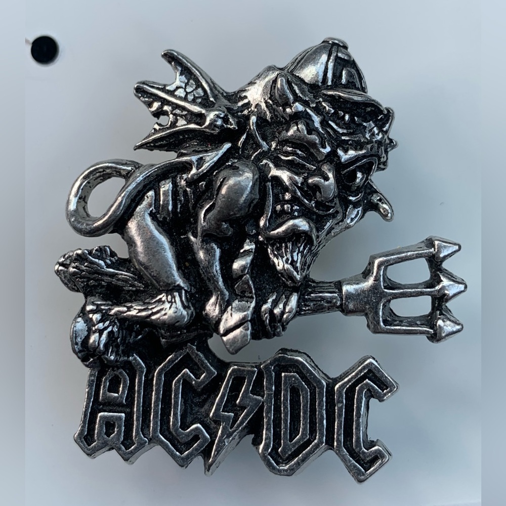 Vintage 1997 AC/DC Silver Pin